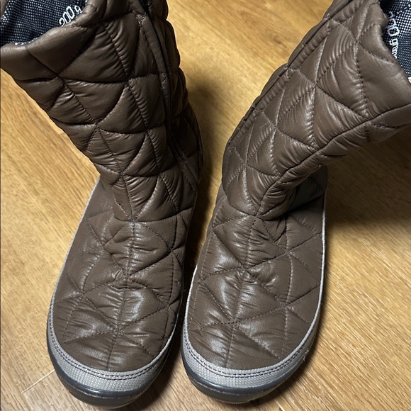 Columbia Quilted Brown Waterproof Omni Heat Warm Winter Boots - Picture 7 of 7